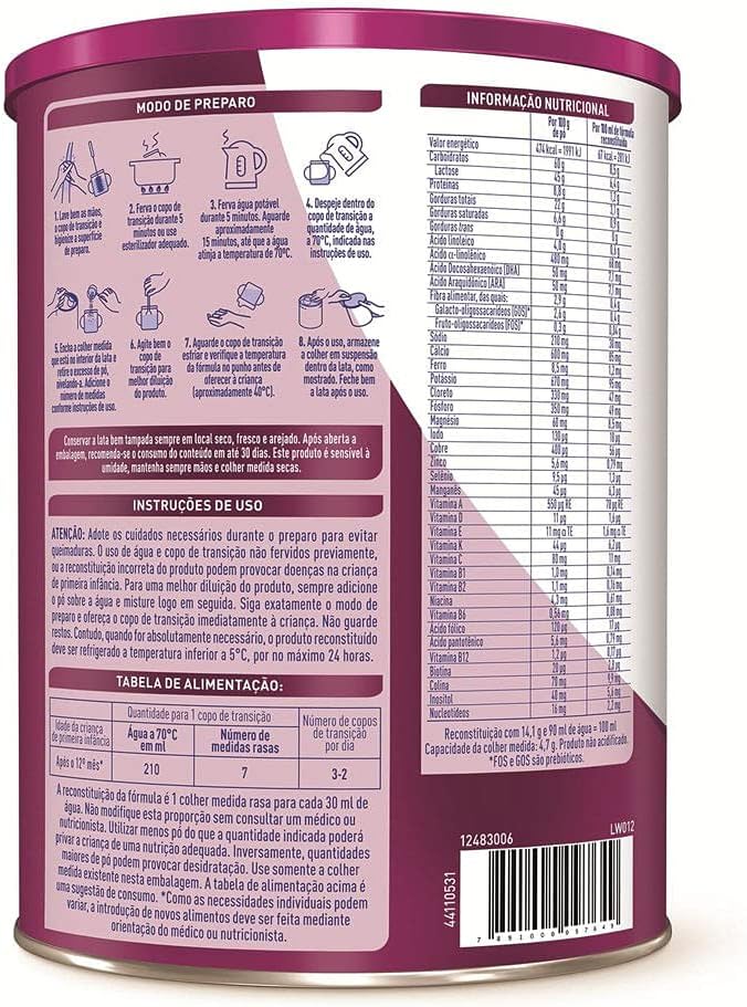 Nanlac Comfor Fórmula Infantil 1 a 3 800G