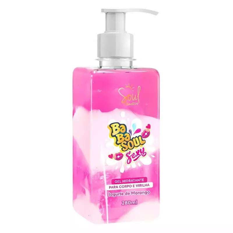 Gel hidratante Babasoul Sexy Iogurt de Morango - Soul