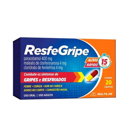 Resfegripe Multilab 20 Cápsulas