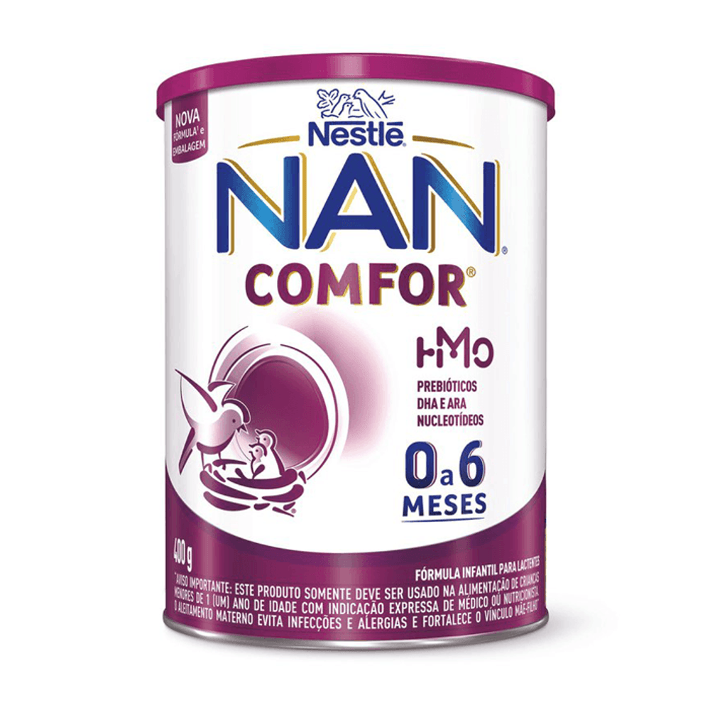 Fórmula Infantil NAN Comfor HMO de 0 a 6 Meses 400g