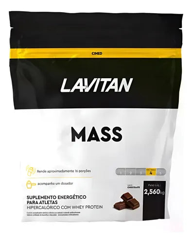 Lavitan Mass Proteínas + Carboidrato Sabor Chocolate 2,560kg Chocolate
