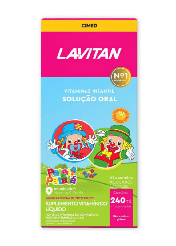 Suplemento Vitamínico Lavitan Kids Tutti-Frutti 240ML