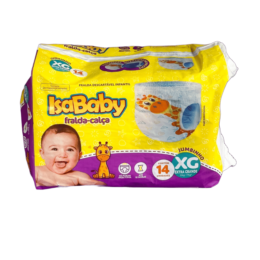 Fralda-calça Descartável Jumbinho Infantil Isababy 14Un