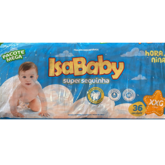FRALDA ISABABY SUPER SEQUINHA HORA DE NINAR XXG COM 50 UND